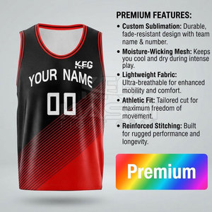 Camiseta de Baloncesto para Hombre, Exportador con MOQ Bajo, Transpirable, 100% Poliéster, Absorbe la Humedad, Sin Mangas, Variedad de Tallas - Product Image 4