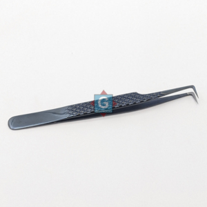 Eyelash Tweezers Thin Point Stainless Steel Anti-<b>slip</b> Handle Anti-Static Customizable Logo & Packaging - Product Image 3