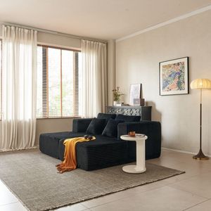 เก้าอี้พักผ่อนขนาดใหญ่แบบสองที่นั่ง หุ้มผ้ากำมะหยี่เนื้อนุ่ม เก้าอี้อ่านหนังสือ เตียงโซฟาคลาวด์ สำหรับห้องนั่งเล่น ไม่ต้องประกอบ - Product Image 4