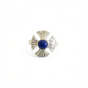 Designer Fashion <b>Ring</b> with Lapis 2.8 Grams - Product Image 2