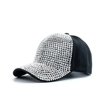 New Fashion Women Diamond Inlay <b>Cap</b> Spring Summer Hip Hop K pop Dance <b>Baseball</b> <b>Caps</b> Simple <b>Plain</b> Party Street Hat - Product Image 4