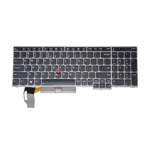 Nouveau clavier d'ordinateur portable de haute qualité pour <span class=keywords><strong>Lenovo</strong></span> <span class=keywords><strong>Thinkpad</strong></span> <span class=keywords><strong>ThinkPad</strong></span> <span class=keywords><strong>E580</strong></span> E585 E590 E595 L580 US Noir avec pointeur et rétroéclairage - Product Image 1