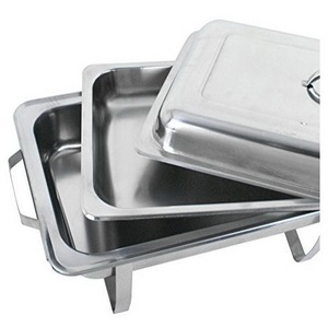 Elegant Commercial Stainless Steel Chafing Dish Food Warmer Oven <b>Freezer</b> Safe for Hotels Restaurants Buffet Catering Banquets - Product Image 4