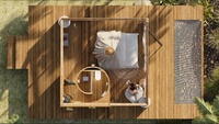(NO 02) TAXE À L'EXPORTATION 0% VIETNAM 55m2 MAISON PRÉFABRIQUÉE VERTE 100% Écologique CENVINEX Personnalisée Conteneur Vila Moderne 20FT 40FT Vente Chaude