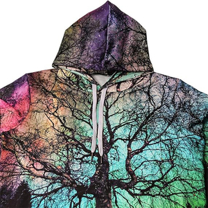 Sweat-shirts à capuche décontractés en coton/polyester, coupe ample, respirants, imprimés par sublimation, hiver, logo personnalisé - Product Image 5