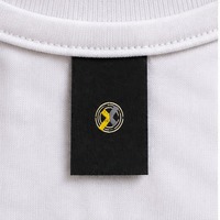 Étiquettes de marque tissées personnalisées, étiquettes à coudre pour vêtements, accessoires et habillement