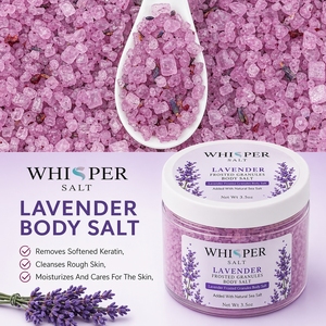 Sel de Bain Cristallisé Naturel de l'Himalaya Parfum Lavande Rose Whisper Salt 100g – Soulagement Musculaire, Pétales Séchés, Sel Granulaire - Product Image 5
