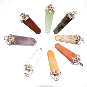 Fourniture directe mélange naturel pendentif de guérison du chakra des pierres précieuses à des fins de cadeau - Product Image 1