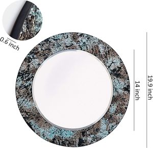 Mosaic Round Wall Mirror for Home Decor Decorative Whole Housewares Mirror for Living Room Bedroom Entryway <b>Bathroom</b> - Product Image 3