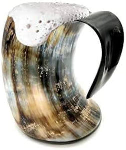 Verres à shot en corne de buffle faits à la main, verres à boire en corne de vache faits à la main, mugs viking en corne d'ox pour fêtes et célébrations - Product Image 4