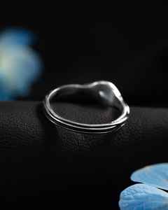 Bague en argent sterling Masa avec pierre de lune, motif œil et symbole infini, bijou céleste inspiré de la nature, fait main, cadeau pour femme - Product Image 3