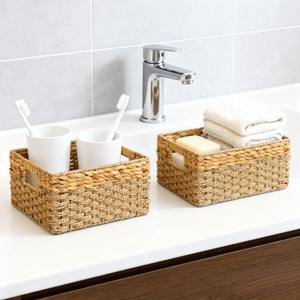 Panier de rangement en jonc de mer et jacinthe tressés à la main, écologiques, vente en gros, fabriqués au Vietnam - Product Image 6