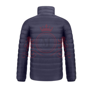 <b>Smart</b> Casual Puffer <b>Jacket</b> Quilted Warm Outerwear High Neck Full Zip Minimal Design <b>For</b> <b>Men</b> - Product Image 2