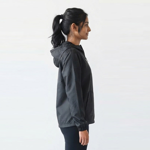 Custom Embroidered <b>Windbreaker</b> Hoodie 3/4 Front Zipper Ladies Rain Top Lightweight Hiking <b>Camping</b> Waterproof Pullover Hoodies - Product Image 3