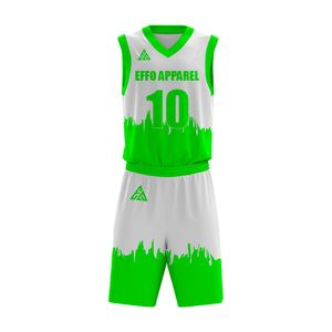 En stock, ensembles d'uniformes de basket-ball d'équipe, respirants, grande taille, légers, matériau durable, personnalisables, unisexes, adultes - Product Image 4