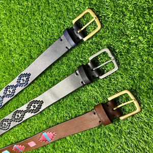 Fabricant de ceintures en cuir à rivets de qualité supérieure, fournisseur OEM, exportateur, logo personnalisé, production en gros, prix de gros - Product Image 2
