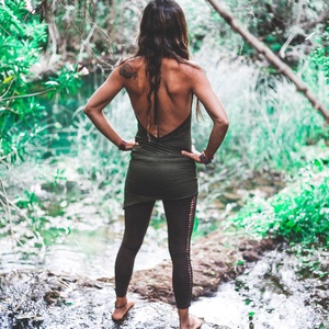 Robe de festival bohème à dos nu, tunique fluide pour femme, tenue de plage estivale - Product Image 2