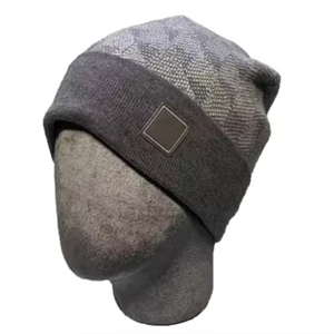 Unisex Light Blue Acrylic Knitted Beanie Hat With Heart Patch Casual <b>Winter</b> <b>Cap</b> For Adults 54-56CM - Product Image 2