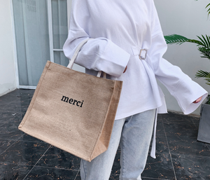 Bolsa de Playa de Yute Estampada con Diseños Personalizados, Diseños Únicos para la Colección de Playa de Verano a la Moda - Product Image 4