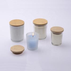Tapas redondas de madera con anillo de silicona para frascos de velas, recipientes de vidrio, tazas de almacenamiento, reutilizables, diseño moderno, acabado natural - Product Image 1