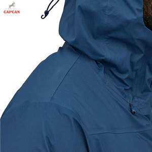 Chaqueta Impermeable de Lona con Capucha para Hombre, Venta Directa de Fábrica, Ligera, Ecológica, Informal para Invierno, con Logotipo Frontal, Marca Privada - Product Image 5