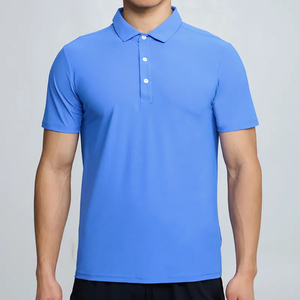 เสื้อโปโล OEM สปอร์ตสมรรถนะสูง ปักโลโก้ได้ตามต้องการ ผ้ากันยับ แห้งเร็ว ระบายอากาศดี แขนสั้น ชุดออกกำลังกาย ชุดฟิตเนส - Product Image 2