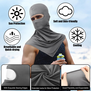 Custom Logo Summer Long <b>Balaclava</b> Breathable Face Mask For Cycling Sports Events UV Sun Protection Lightweight Soft Headwear - Product Image 3