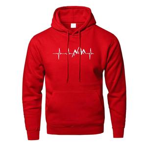 Sudadera con Capucha para Hombre al por Mayor, con Estampado de Latido de Corazón de Montaña, Ajuste Regular, Ropa Casual, Jersey de Algodón Tejido para Otoño - Product Image 5