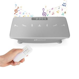 Plateforme vibrante pour exercices de corps entier, capacité de charge de 440 lb, avec 10 vitesses réglables et fonction musicale avec télécommande - Product Image 4
