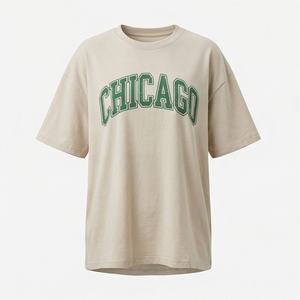 T-shirt surdimensionné personnalisé avec logo couleur pour femme – Fournisseur en gros de tee-shirts en coton pour tenues streetwear et hauts décontractés tendance - Product Image 1