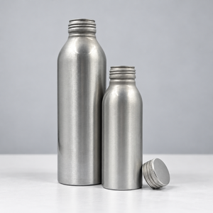 Botellas de Bebidas de Aluminio Cepillado con Tapa de Rosca, Botellas de Agua Metálicas Reutilizables, Tapa ROPP, Fábrica en Vietnam - Product Image 1