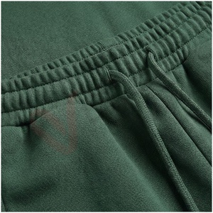 Ensemble de survêtement unisexe vert à manches longues, à capuche, couleur unie, coupe décontractée, pour l'automne, 100% coton respirant, pantalon à cordon de serrage - Product Image 5