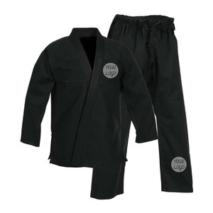 Kimono de BJJ en polyester tissé perlé 450 GSM de qualité supérieure, avec logo personnalisé, patchs brodés, pantalon en tissu Ripstop, confortable, durable, OEM - Product Image 3