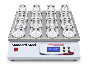 Agitador rotatorio de laboratorio de acero estándar con control digital de RPM y temporizador, agitador de frascos variable para laboratorio - Product Image 1