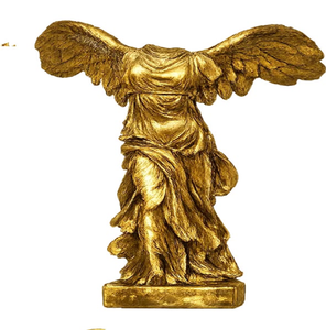 Statue unique en laiton doré en forme de note de musique ailée, crée une ambiance harmonieuse dans les maisons de luxe, disponible à prix de gros - Product Image 2
