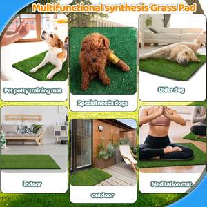 TH-PAG-168 Pet Toilet Training <b>Artificial</b> Turf <b>Mat</b> Soft Durable and Waterproof Perfect for Indoor Use and Portable for Travel - Product Image 3