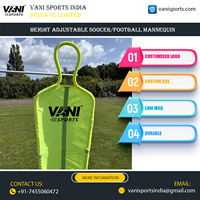 Maniquí de PVC Plegable para Entrenamiento de Fútbol, Altura Ajustable, para Práctica de Tiros Libres
