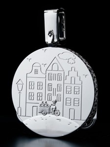 Colgante de Plata de Ley 925 con Letra Inicial y Bolsa de Dinero, Estilo Hiphop, con Incrustaciones de Moissanita VVS, Logotipo Certificado - Product Image 5