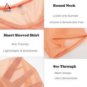 Camiseta Deportiva de Malla para Hombre, de Secado Rápido, para Entrenamiento, Running, Fitness, Ropa Deportiva Informal - Product Image 5