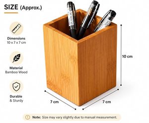 Handmade Wooden Pen Holder <b>Desk</b> Organizer Office Supplies Storage Pencil Cup <b>Rustic</b> Desktop Accessories - Product Image 6