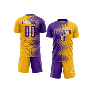 Uniforme de Fútbol Personalizado al por Mayor, 100% Poliéster, de Alto Rendimiento, Secado Rápido y Transpirable, con Logotipo Personalizado para Equipo - Product Image 6