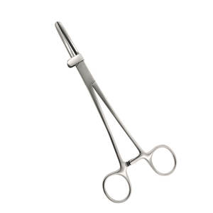 Pince d'occlusion tubulaire Vorse personnalisée en acier, manuelle, à mâchoires droites dentelées, robuste, pour usage en chirurgie générale, certifiée CE - Product Image 1