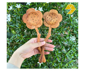 Vente directe usine : Cuillère-filtre à thé en bois motif fleur, Cuillère en bois, Outil à thé en bois rouge avec logo personnalisé, Cuillère en bois motif fleur, Cuillère en bois massif 2026 - Product Image 1