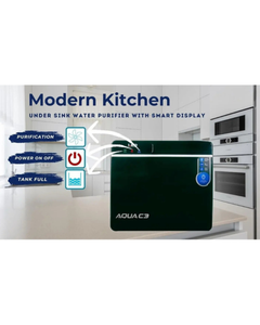 Système de traitement d'eau par osmose inverse AQUA C-3 noir, Aqua C3, purification multi-étapes sous évier, conçu pour s'installer sous évier. - Product Image 1