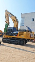 Excavatrice d'occasion CAT336D2 d'origine japonaise avec certification EPA/CE, excavatrice d'occasion CAT336D2 avec brise-roche, idéale pour la démolition