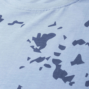 Camiseta de Manga Corta para Hombre, Color Azul Claro, Camuflaje, Cuello Redondo, Corte Ajustado, Diseño Transpirable, Sublimada - Product Image 6