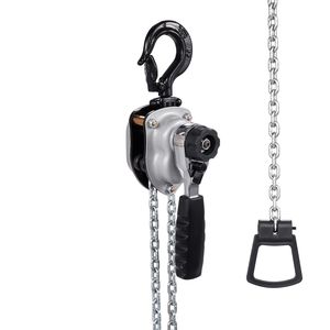 Paranco a Catena Manuale per Carichi Pesanti, Capacità 1/4T/550LBS, Sollevamento 10FT, Catena in Acciaio G80, Doppio Blocco Meccanico, Nuovo - Product Image 1
