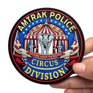 ตราสัญลักษณ์วงกลมยางนูน 3 มิติ ของ Amtrak Circus Division แบบเย็บติด - Product Image 1