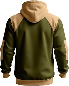 Veste à capuche d'hiver pour homme de qualité supérieure avec logo personnalisé, broderie OEM, manches longues, couleur unie, manteau d'extérieur 100% coton - Product Image 2