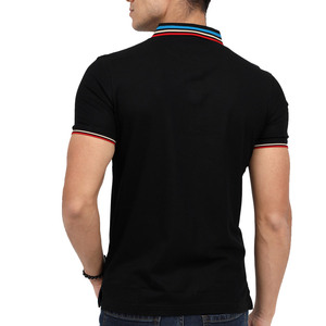 Contrast Trim Collar and Cuffs Cotton Mesh Made Polo T <b>Shirts</b> Casual Outerwear Supplier Short Sleeve Regular Fit Embroidery Polo - Product Image 6